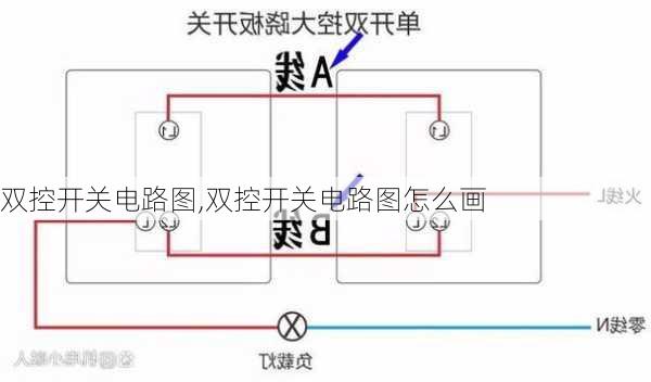 双控开关电路图,双控开关电路图怎么画