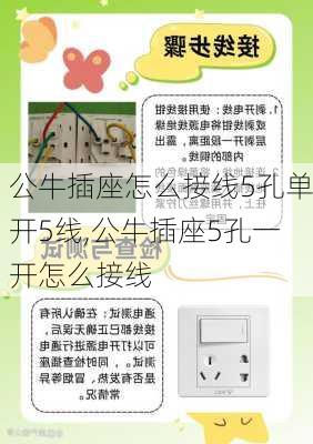 公牛插座怎么接线5孔单开5线,公牛插座5孔一开怎么接线