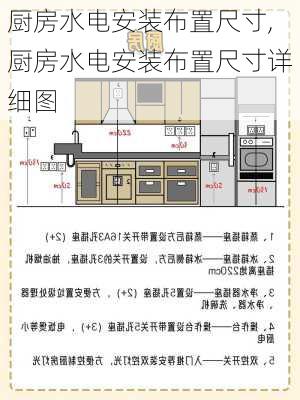 厨房水电安装布置尺寸,厨房水电安装布置尺寸详细图