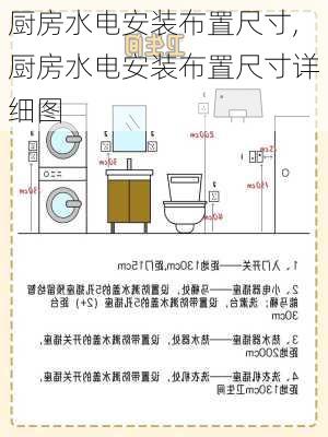 厨房水电安装布置尺寸,厨房水电安装布置尺寸详细图