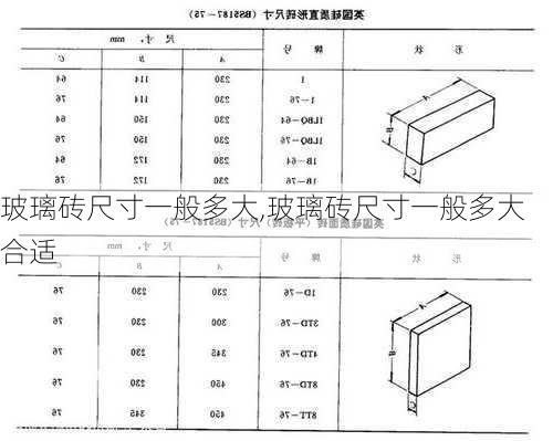 玻璃砖尺寸一般多大,玻璃砖尺寸一般多大合适