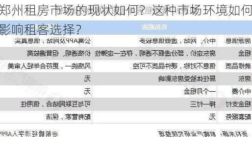 郑州租房市场的现状如何？这种市场环境如何影响租客选择？