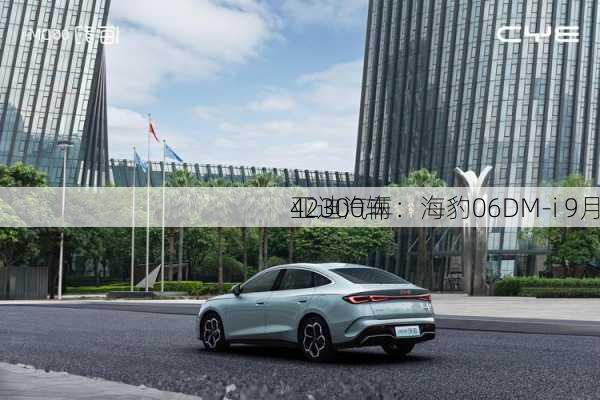 
亚迪汽车：海豹06DM-i 9月
42300辆