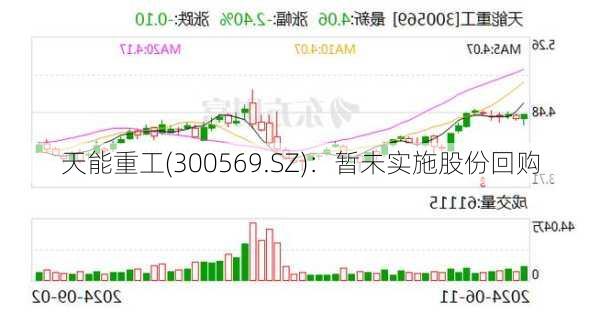 天能重工(300569.SZ)：暂未实施股份回购