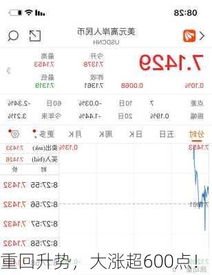 重回升势，大涨超600点！