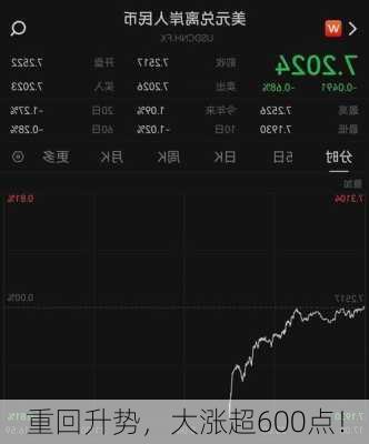 重回升势，大涨超600点！