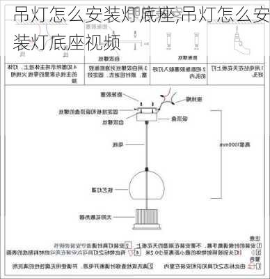 吊灯怎么安装灯底座,吊灯怎么安装灯底座视频