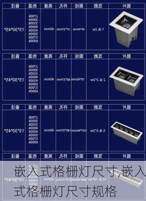 嵌入式格栅灯尺寸,嵌入式格栅灯尺寸规格