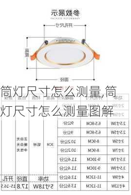 筒灯尺寸怎么测量,筒灯尺寸怎么测量图解