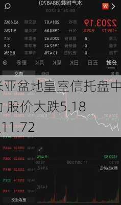 帕米亚盆地皇室信托盘中异动 股价大跌5.18%报11.72
