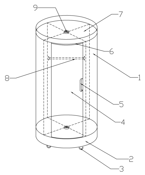旋转衣柜结构图,旋转衣柜结构图片