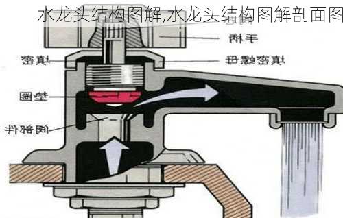 水龙头结构图解,水龙头结构图解剖面图