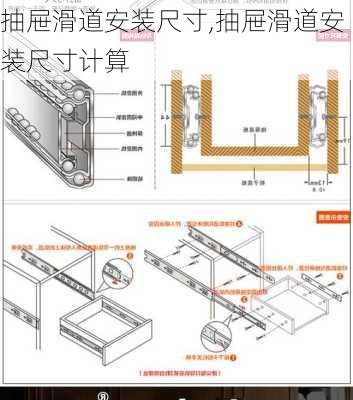 抽屉滑道安装尺寸,抽屉滑道安装尺寸计算