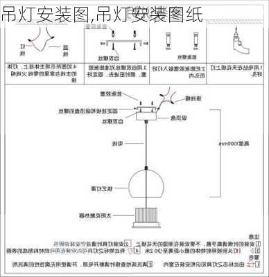 吊灯安装图,吊灯安装图纸