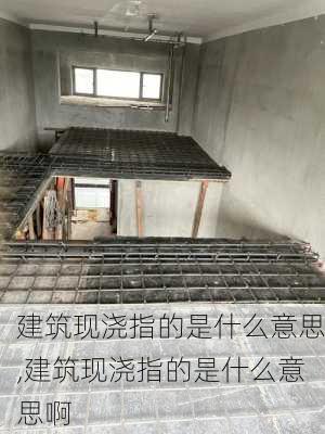 建筑现浇指的是什么意思,建筑现浇指的是什么意思啊