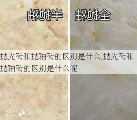 抛光砖和抛釉砖的区别是什么,抛光砖和抛釉砖的区别是什么呢