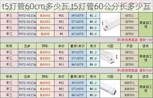 t5灯管60cm多少瓦,t5灯管60公分长多少瓦