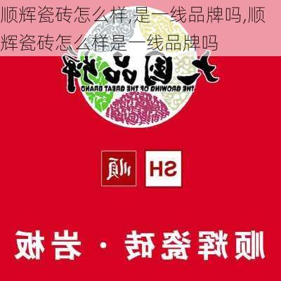 顺辉瓷砖怎么样,是一线品牌吗,顺辉瓷砖怎么样是一线品牌吗