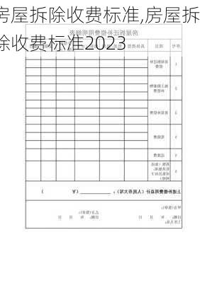 房屋拆除收费标准,房屋拆除收费标准2023