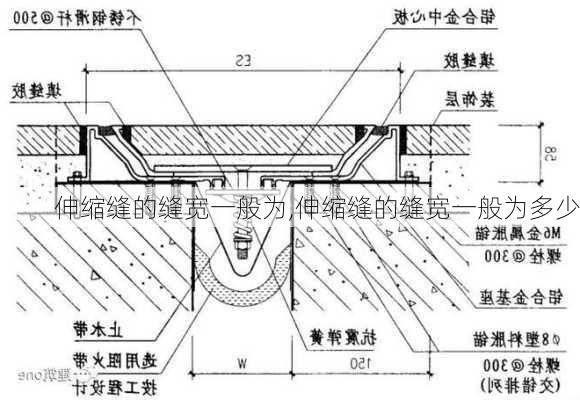 伸缩缝的缝宽一般为,伸缩缝的缝宽一般为多少