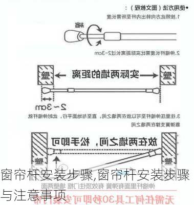 窗帘杆安装步骤,窗帘杆安装步骤与注意事项