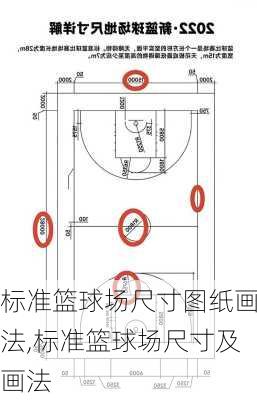 标准篮球场尺寸图纸画法,标准篮球场尺寸及画法