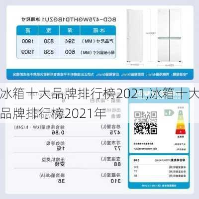 冰箱十大品牌排行榜2021,冰箱十大品牌排行榜2021年