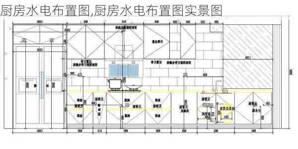 厨房水电布置图,厨房水电布置图实景图