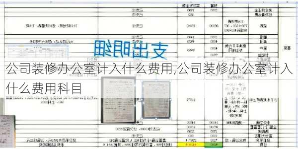 公司装修办公室计入什么费用,公司装修办公室计入什么费用科目