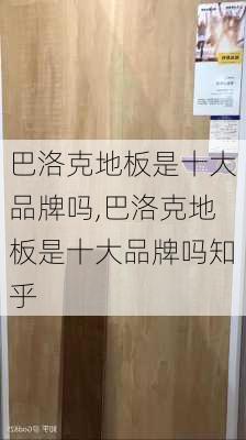 巴洛克地板是十大品牌吗,巴洛克地板是十大品牌吗知乎