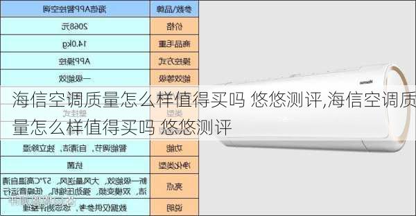 海信空调质量怎么样值得买吗 悠悠测评,海信空调质量怎么样值得买吗 悠悠测评