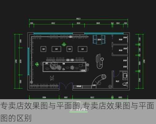 专卖店效果图与平面图,专卖店效果图与平面图的区别