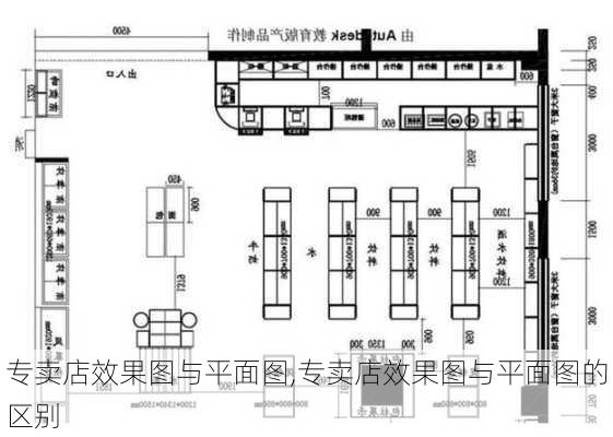 专卖店效果图与平面图,专卖店效果图与平面图的区别