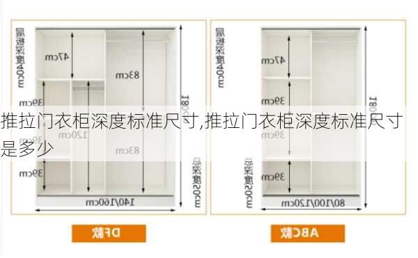 推拉门衣柜深度标准尺寸,推拉门衣柜深度标准尺寸是多少