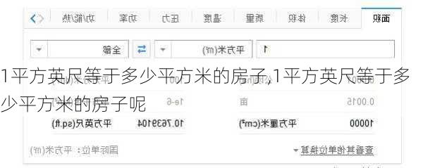 1平方英尺等于多少平方米的房子,1平方英尺等于多少平方米的房子呢