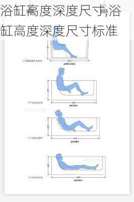 浴缸高度深度尺寸,浴缸高度深度尺寸标准